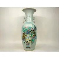 grand vase chinois ancien à scènes impériales // période république | 1912-1949