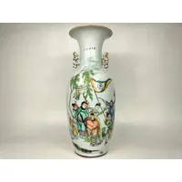 grand vase chinois ancien à scène impériale // période république | 1912-1949