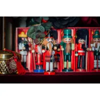 casse-noisette de nol, soldat en bois, costume folklorique, noël vintage, cadeaux de noël, jouet ornement à suspendre, 13 cm